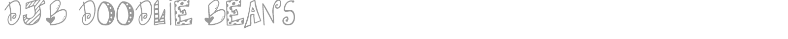 DJB Doodlie Beans font preview